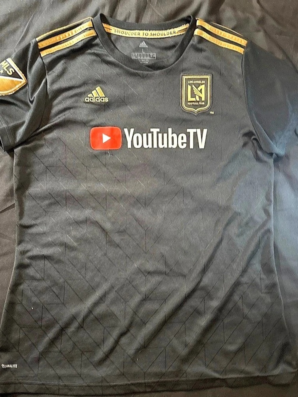 adidas LAFC Inaugural Home Jersey Black & Gold Size Medium